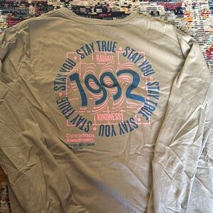 Long Sleeve Dutch Bros Shirt. Worn about 3 times. NO STAINS, NO HOLES, NO TEARS.
